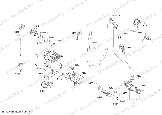 Схема №4 WM14Q372EX iQ 500 varioPerfect - BLDC с изображением Кабель для стиралки Siemens 00631312